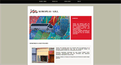 Desktop Screenshot of koroplas.com